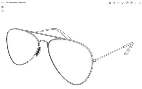 Ray Ban Sunglasses 3d Model 3d Printable Cgtrader