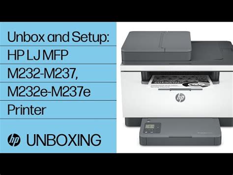 HP LaserJet MFP M234dwe Printer Setup | HP® Support