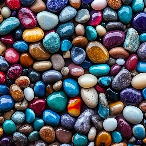 Premium AI Image | beautiful colorful pebbles wallpaper