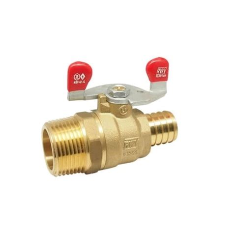 Ab Lf Pex F Transition Ball Valve Red White Valve Corp