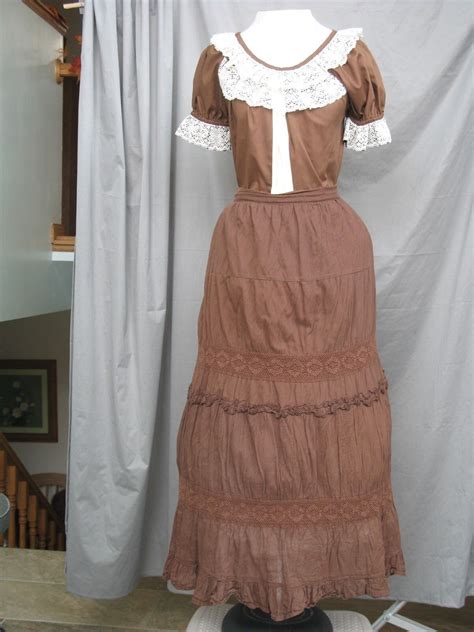 Western Dress Victorian Costume Civil War Prairie Sty… Gem