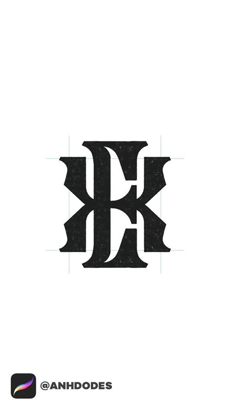 Lettering E X K Monogram Typography Logomark Design Process By Anhdodes Anh Do Logo