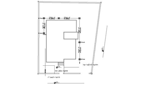 Residence Plot Area Design Layout Plan - Cadbull