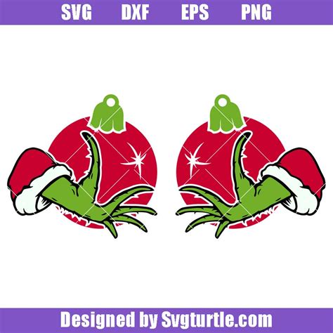 Grinch Middle Finger Svg Grinch Hand Svg Funny Grinch Christmas Svg