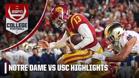 Notre Dame Fighting Irish Vs Usc Trojans Full Game Highlights Youtube