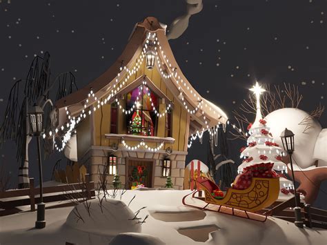 Modelo 3D De Low Poly De Christmas House Modelo 3D 15 Fbx Obj Max