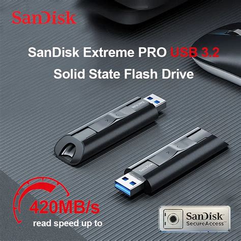 Sandisk Unidad Flash De Estado S Lido Extreme Pro Usb 3 2 128gb 256gb 512gb 1tb