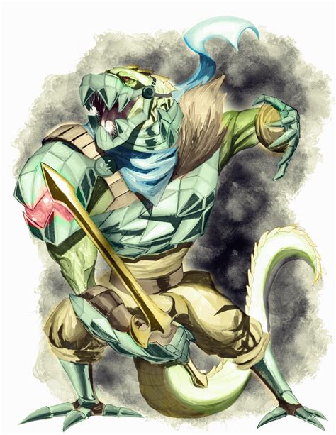 [OC] [ART] Toothz, Lizardfolk Paladin : r/DnD