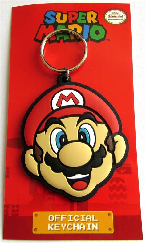 Super Mario Keychain Rubber Official Licensed Character Keyring Yoshi