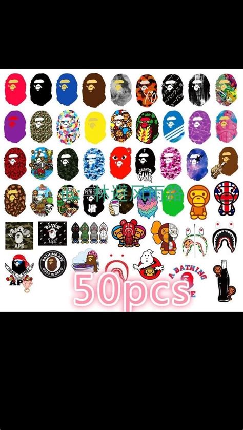 50 Bape Stickers 2$ : r/Pandabuy