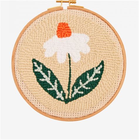 Punch Needle Pattern Summer Flower