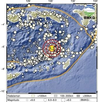 Gempa Dangkal M Guncang Laut Banda Konteks