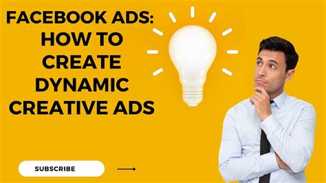 Facebook Ads How To Create Dynamic Creative Ads Youtube