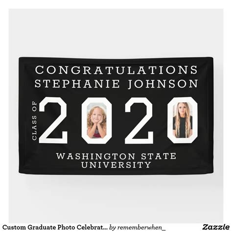 Graduate Banners Zazzle Banner Graduation Custom Banners