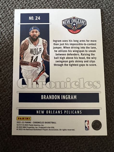 Panini Chronicles Brandon Ingram For Sale Online Ebay