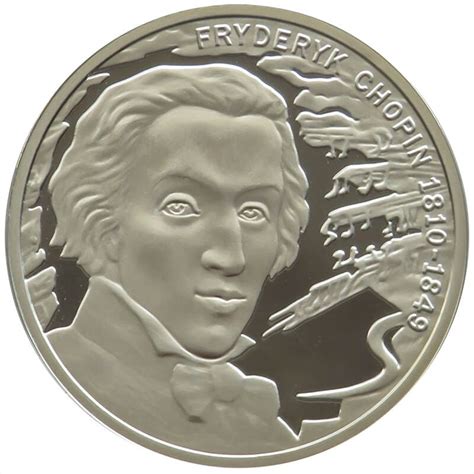 Medal Wielcy Kompozytorzy Fryderyk Chopin Srebro 0 925