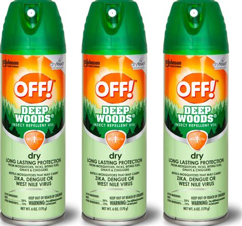 Mua Off Deep Woods Insect Repellent Aerosol Dry Non Greasy Formula Bug Spray With Long