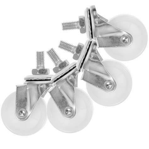 4 pcs Caster Wheels Replacement Cart Wheel Swivel Wheel Caster Trolley ...