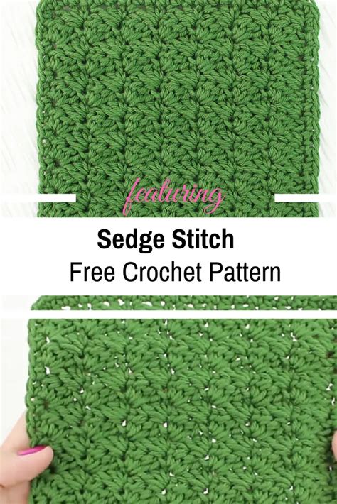 Sedge Stitch Crochet Pattern Video Tutorial