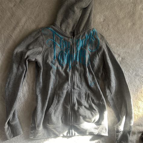 grey fox racing hoodie size:M - Depop