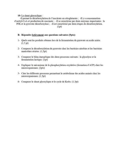 SOLUTION Biochimie Microbienne Microbiologie Examen Corrig Studypool