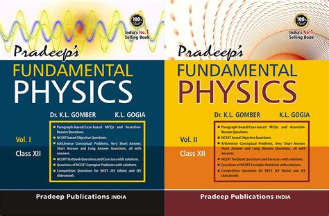 Pradeep S Fundamental Physics For Class Vol Examination