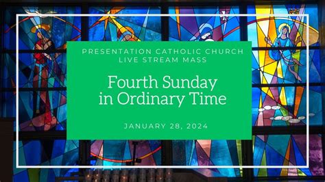 Fourth Sunday In Ordinary Time January Youtube