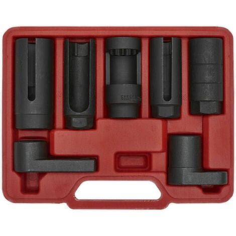 7 Piece Oxygen Sensor Socket Set 3 8 1 2 Sq Drive Windows