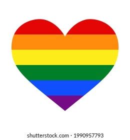 Lgbt Flag Inside Heart Gay Flag Stock Vector (Royalty Free) 1990957793 ...