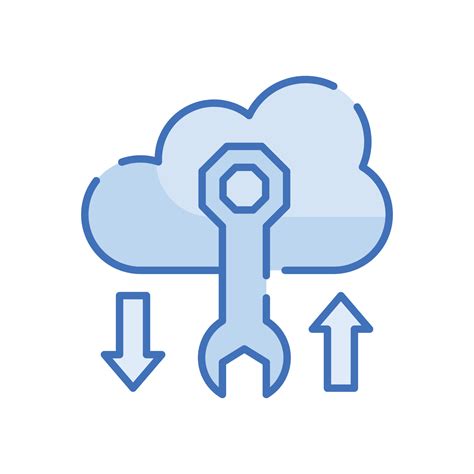 Cloud Engineering Vector Blue Icon Cloud Computing Symbol Eps 10 File 16878217 Vector Art At