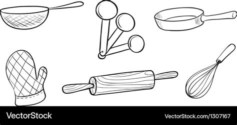 Baking tools Royalty Free Vector Image - VectorStock