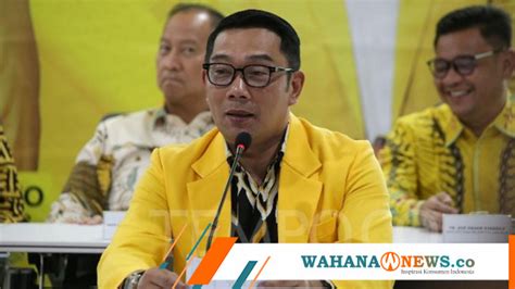 Golkar Tunjuk Ridwan Kamil Sebagai Ketua Tim Pemenangan Prabowo Gibran