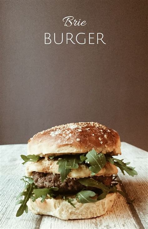 Brie Burger With Perfectly Cooked Hamburger Mustard And Honey