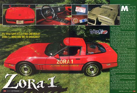 Corvette Odd-Ball: The One & Only 1984 "Zora 1" Corvette - Corvette Report