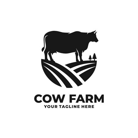 Cattle Farm Logo Vector Cow Farm Logo 11883458 Vector Art At Vecteezy