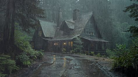 Fall Asleep Instantly With Heavy Rain In The Forest Rain Sounds For