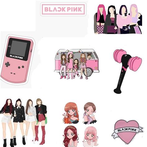 Blackpink Sticker Yazdırılabilir Planlayıcı çıkartmaları Doodle