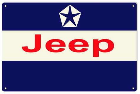 Jeep Logo Sign - Reproduction Vintage Signs