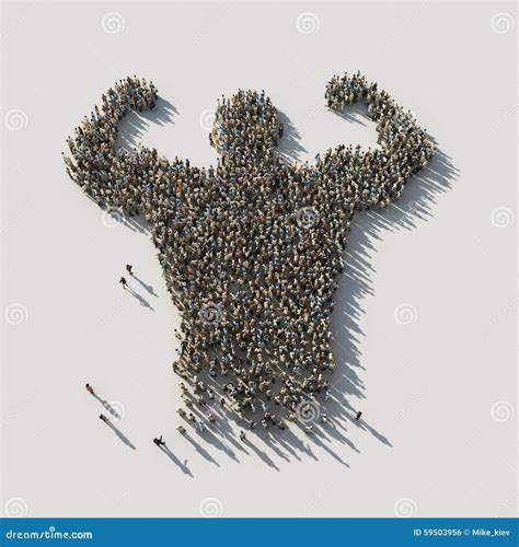 Strength in unity stock illustration. Illustration of athlete - 59503956