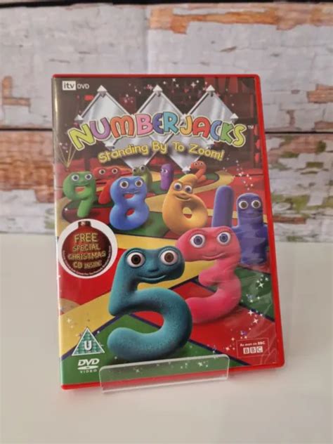 Numberjacks Standing By To Zoom Dvd And Christmas Cd Shape Japer