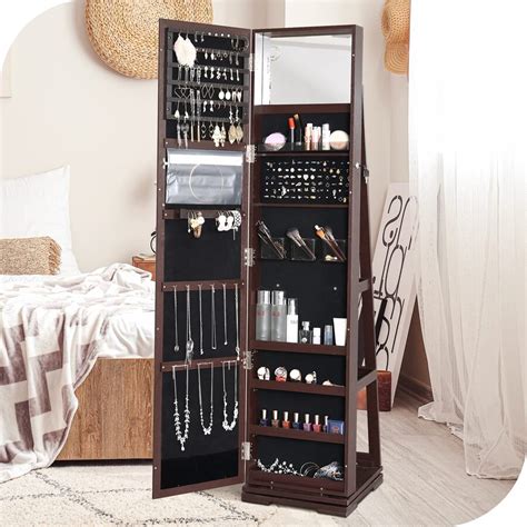 Yitahome Jewelry Cabinet Standing Jewelry Armoire With Full Length