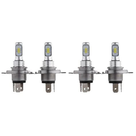 4x H4 9003 HB2 Kit Ampoules De Phares LED Faisceau Haute Et Basse 35W