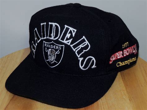 Oakland Los Angeles Raiders Nfl Vintage Wool Snap Back Super