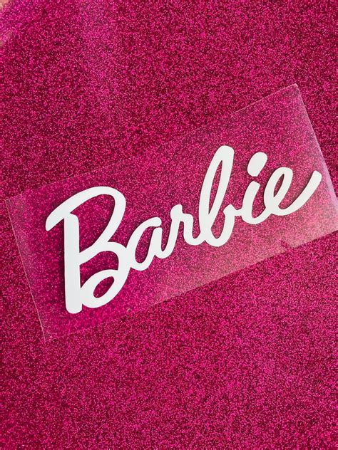 Original Barbie Logo Iron On Vinyl Transfer Decal Barbie The Etsy Canada