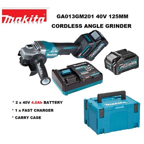 Makita Ga Gm V Mm Cordless Angle Grinder C W X V Ah