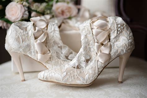 Classic Ivory Lace Wedding Boots And Shoes House Of Elliot