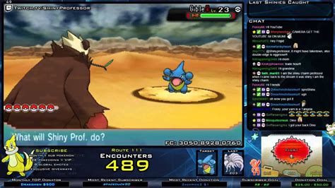 LIVE Shiny Gible 489 DexNav Encounters In Pokemon ORAS YouTube