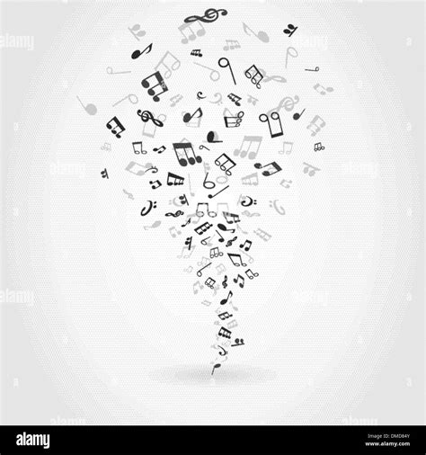 Modern art music abstract painting Black and White Stock Photos ...