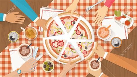 family eating pizza clipart - Clipground