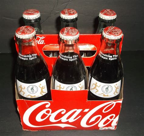 Atlanta Olympics Coca Cola Bottle Pack Oz Glass Bottles Full